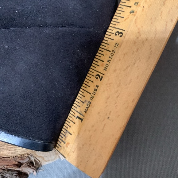 Attention Black Suede Platform Shoes Size 6” - Picture 6 of 8